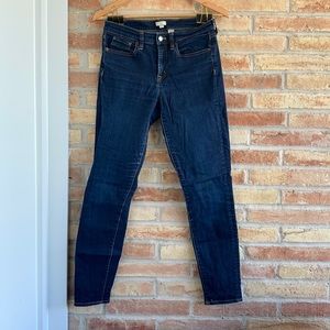 J. Crew dark wash skinny jeans